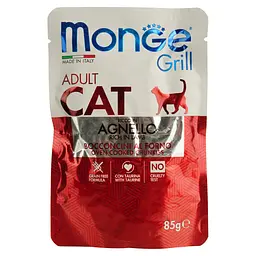 Вологий корм Monge Cat Grill Adult ягня 85 г (70013628) - мініатюра 2
