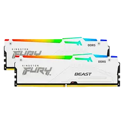 Оперативна пам'ять Kingston Fury 64GB (2x32GB) DDR5 5600 MHz Beast White RGB (ex.HyperX) (KF556C36BWEAK2-64)