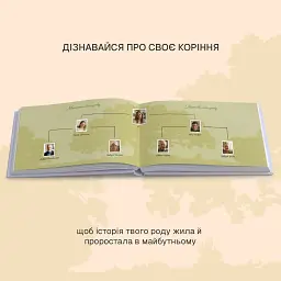 Книга-фотоальбом «Книга нашого роду» блакитний - мініатюра 8