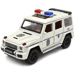 Колекційна металева модель автомобіля АвтоЕксперт Mercedes-Benz G-Class Поліція з інерцією, світлом та звуком 1:24 - мініатюра 4