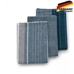 Набір кухонних рушників Kela Pasado, 65x45 см, синій, 3 шт. (15971) - мініатюра 2