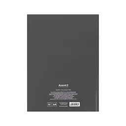 Книга записна Axent A4 One color, 96 аркушів клітинка, сірий (8426-4-A) - мініатюра 5