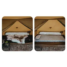 Намет одномісний із тентом Naturehike CNK2450WS026, коричневий - мініатюра 2