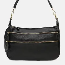 Жіноча шкіряна сумка Borsa Leather K1213-black - мініатюра 2