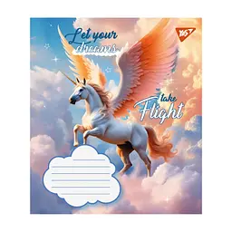 Зошит Yes Let your dreams 12 аркушів лінія (766947), в асортименті - мініатюра 6