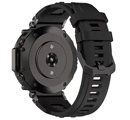 Силіконовий ремінець Primolux для смарт-годинника Amazfit T-Rex Ultra (A2142) Black - мініатюра 2