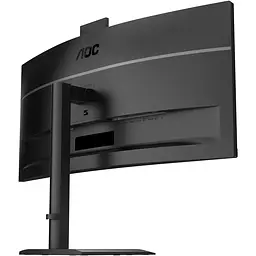 TFT 34" AOC CU34E4CW, WQHD, VA, 120Гц, вигн., 2xHDMI, DP, USB-C, RJ-45, USB-hub,cam,HAS, кол.,чорний - мініатюра 5