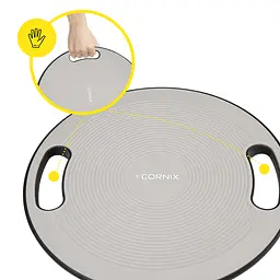 Балансувальна платформа Cornix кругла, пластикова Grey/Black XR-0443 - мініатюра 6