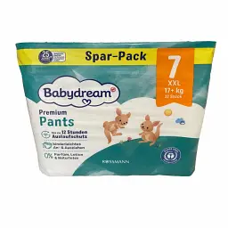 Дитячі підгузки-трусики Babydream Premium 7 XXL (17+ кг), 32 шт
