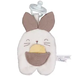 Іграшка-комфортер із тримачем для пустушки Chicco DouDou Зайченя (12543.00)