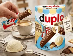 Батончики Ferrero Duplo Vanilla Ice Cream 10 шт, 182 г - мініатюра 4