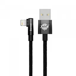 Кабель Baseus MVP 2 Elbow-shaped Fast Charging Data Cable USB to Lightning 2.4A 1m CAVP000001 Black - мініатюра 2