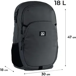 Рюкзак GoPack Education Teens 185 темно-сірий (GO25-185L-1) - мініатюра 3