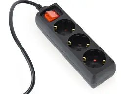 Мережевий фільтр-подовжувач EnerGenie 0.6 м Black (EG-PSU3-01) - мініатюра 2