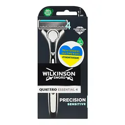 Бритва Wilkinson Sword Quattro Titanium Sensitive зі змінним картриджем, 1 шт. - мініатюра 2