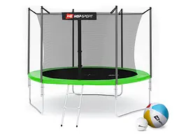 Батут Hop-Sport 10ft (305см) зелений з внутрішньою сіткою - мініатюра 14
