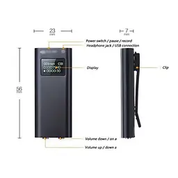 Міні-диктофон з активацією на звук JNN Q25 16Gb з LCD екраном (100320-16) - мініатюра 6