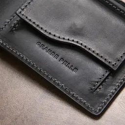 Чоловіче шкіряне портмоне GRANDE PELLE 11,5х9х1 см acs0022431 - мініатюра 8