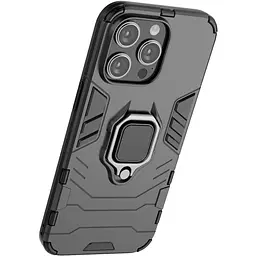 Чохол бампер Primolux Ring Armor для Apple iPhone 14 Pro Max Black - мініатюра 2