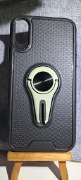 Чохол-накладка Hoco Car Mount з магнітом+тримачем для Apple iPhone X iPhone XS Black/green - мініатюра 2