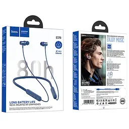 Bluetooth Навушники Hoco ES70 Armour neck-mounted | BT5.3, 80h | blue - мініатюра 3