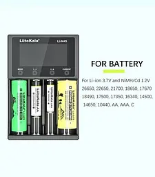 Зарядний пристрій для акумуляторів LiitoKala Lii-M4S (Li-ion IMR LiFe+NiMH) + Rower bank + Type-C - мініатюра 7
