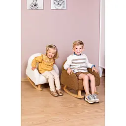 Крісло-гойдалка Childhome Teddy brown, коричневе (RCKTOB) - мініатюра 10