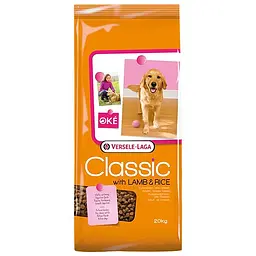 Сухий преміум корм для собак Versele-Laga Classic Dog Lamb&Rice Верселе-Лага Класік Ягня і Рис 20 кг (380178)