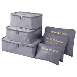 Набір органайзерів для речей Laundry Pouch, 6 сумочок на застібках - мініатюра 3