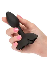 Анальна пробка Calexotics Rose Anal Plug Small, 7.5 см (чорний) - мініатюра 4