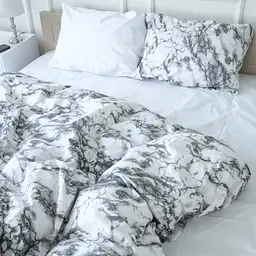 Простирадло MirSon Бязь 17-4812 Lausanne 180x220 см біле (2200009017773) - мініатюра 2