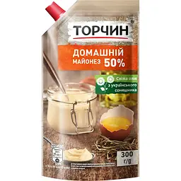 Майонез Торчин Домашній 50%, 300 г (719794)