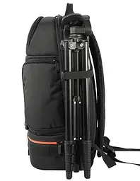 Фоторюкзак універсальний Canon + 15,6" відділ для ноутбука Чорний з помаранчевим (IBF028BJ) - мініатюра 4