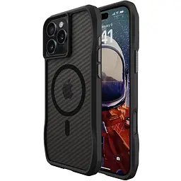 Чохол TPU Space Octagon with MagSafe для Apple iPhone 16 Pro (6.3) Carbon Black - мініатюра 2