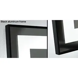 Дзеркало Dusel DE-M0061S1 Black 65x80 см, Чорний - мініатюра 5
