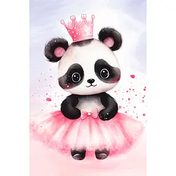 Полотно на ХДФ з контуром Arteo Little Princess 20×30 бавовна акрил - мініатюра 2