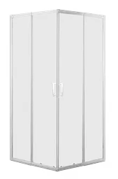 Душова кабіна квадратна Eger Vi`z New WZ 95x95 розсувна скло Zuzmara без піддону white 599-066WZ/1, Білий, матовий, білий