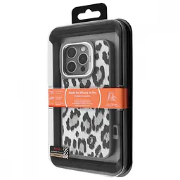 Чохол Kajsa Leopard Pattern with Magnetic Ring iPhone 16 Pro - мініатюра 4