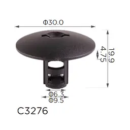 Гайки бризковика Renault, Opel (7703081127, 20125) (C3276)
