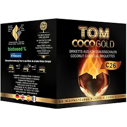 Вугілля кокосове Tom COCO (Cococha) Gold C26 1кг