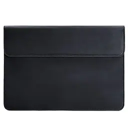 Шкіряний чохол-конверт BlankNote на магнітах для MacBook 15-16 дюйм Синій Crazy Horse - мініатюра 4