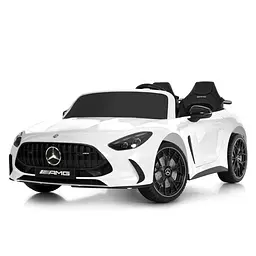 Детский электрический автомобиль Bambi Mercedes-Benz 24V двухместный до 50 кг Белый (DE-169-E-918)