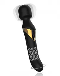 Вібромасажер 2в1 Dorcel Dual Orgasms Gold класичний масажер і вібратор з перлинним масажем - мініатюра 2