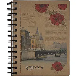 Книга записна Buromax Kraft в клітинку В6 в асортименті 96 аркушів (BM.2479) - мініатюра 2
