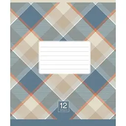Зошит учнівський "Plaid pattern" 024-3345K-2 в клітинку, 24 аркуша