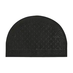 Килимок придверний Eco Fabric Луска півколо без кромки чорний 40 х 60 см (4060-017) - мініатюра 3