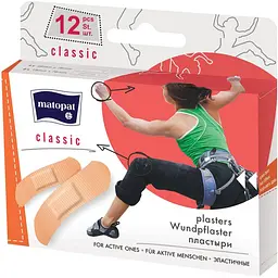 Уцінка. Пластирі медичні Mаtораt Classic 12 шт. 