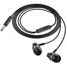 Навушники Borofone BM74 Singer універсальні earphones with microphone 1.2m Hi-Fi HD Mic чорні - мініатюра 5