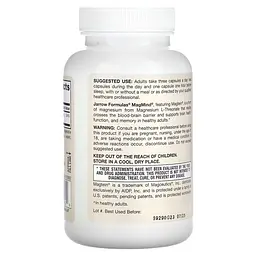 L-треонат магнію Jarrow Formulas MagMind, 90 вегакапсул для підтримки мозку - мініатюра 2