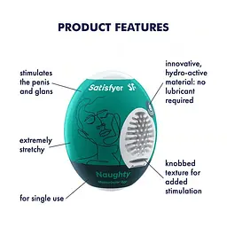 Набір мастурбаторів Satisfyer Masturbator Egg 3er Set Noughty, 3 шт - мініатюра 3